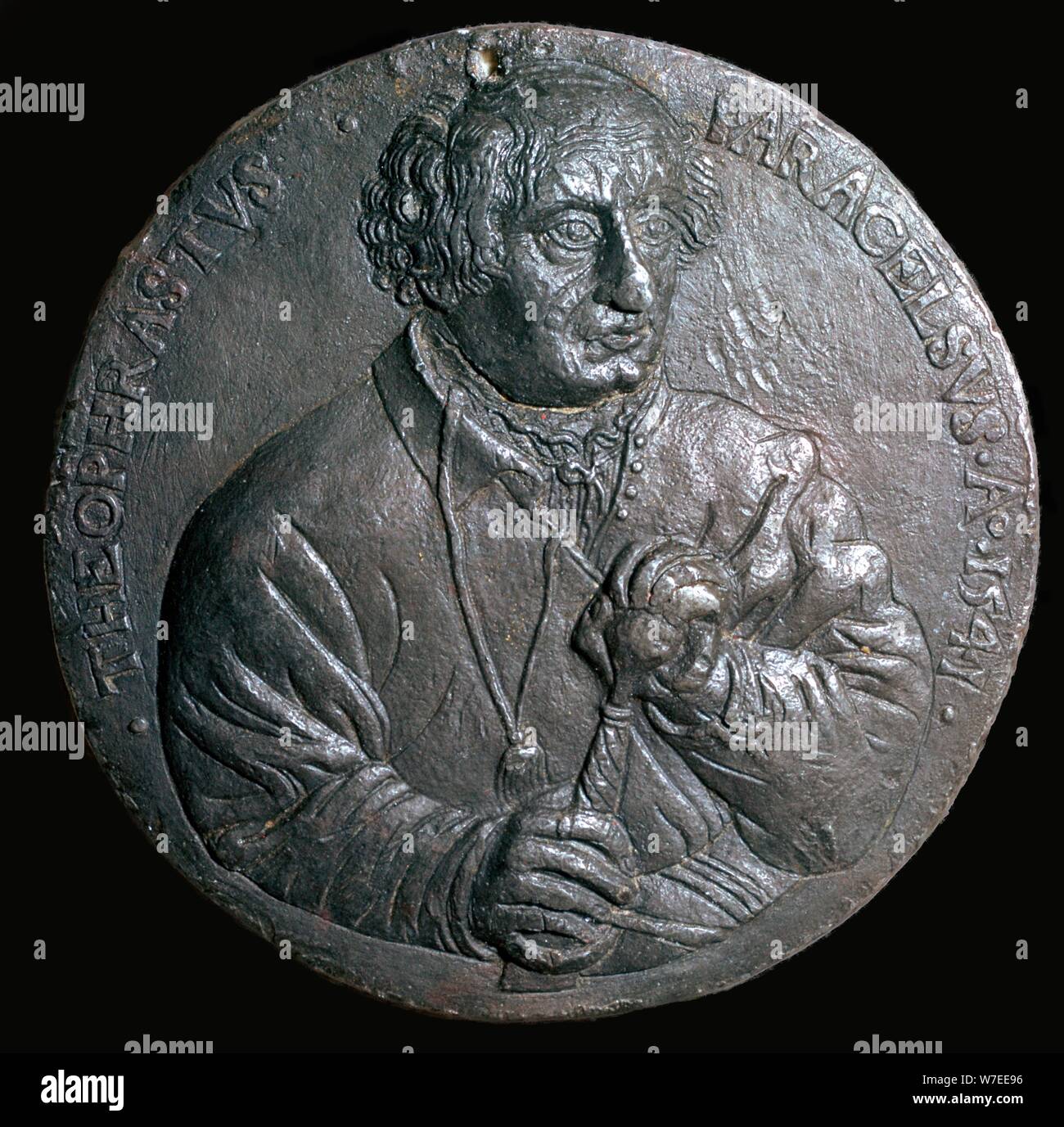 Medal of Paracelsus. Artist: Unknown Stock Photo