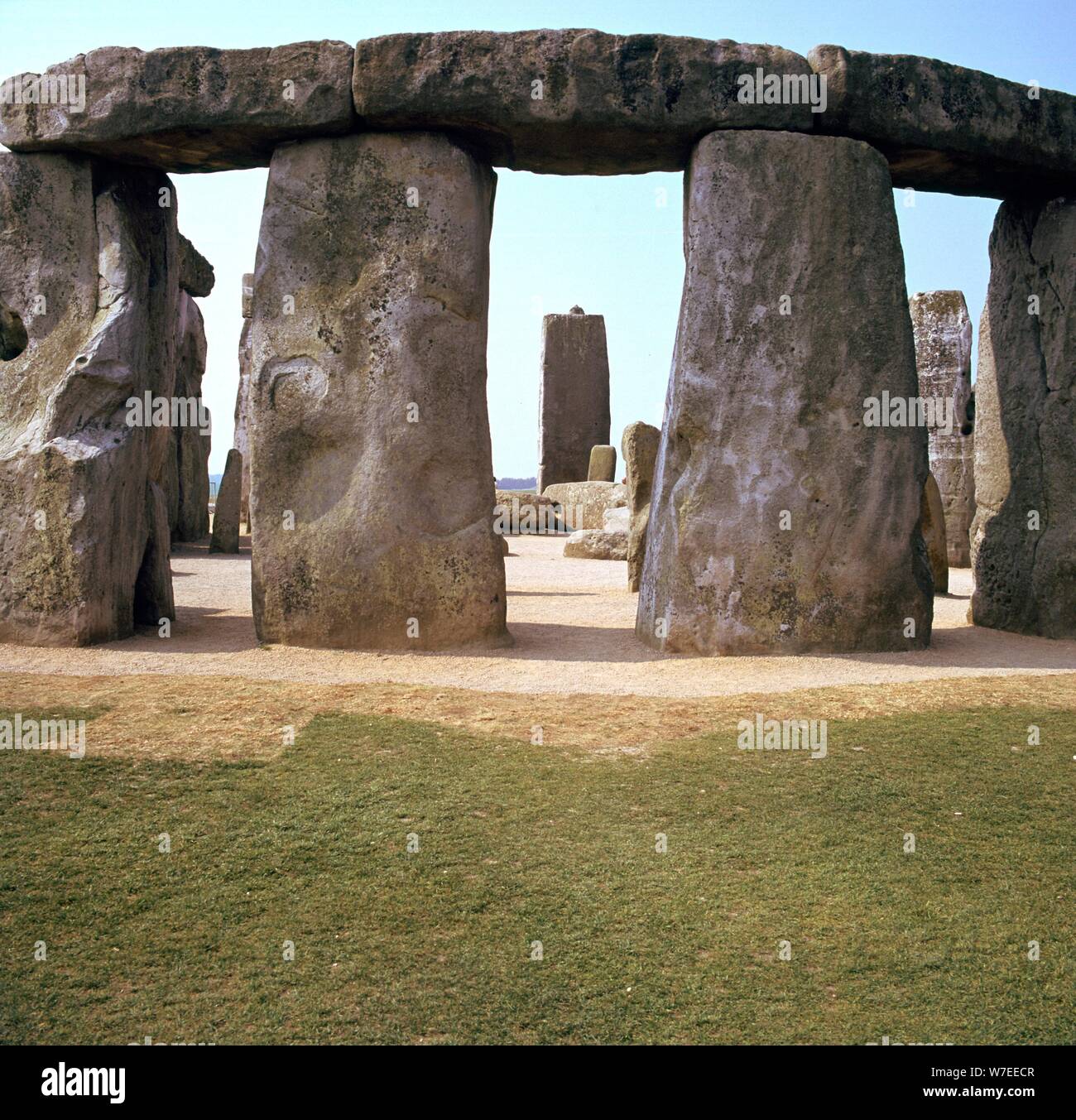 Stonehenge from the west, 25th century BC. Artist: Unknown Stock Photo ...