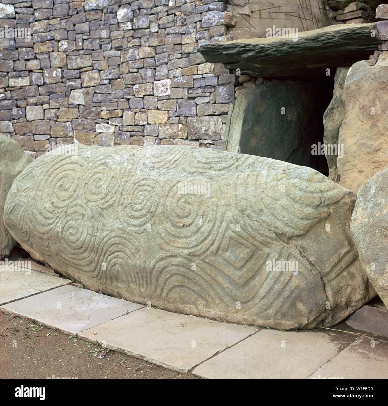 Kerbstone at the entrance to a passage grave, 26th century BC. Artist