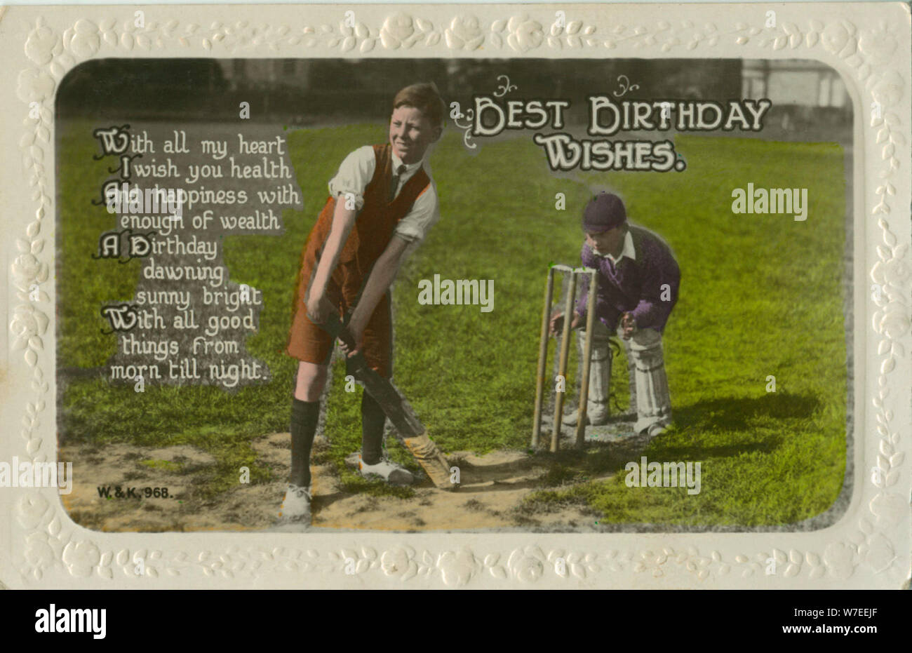 Cricket Birthday Card Boys Girls Mens Son Daughter Dad Husband Grandad ANY AGE 