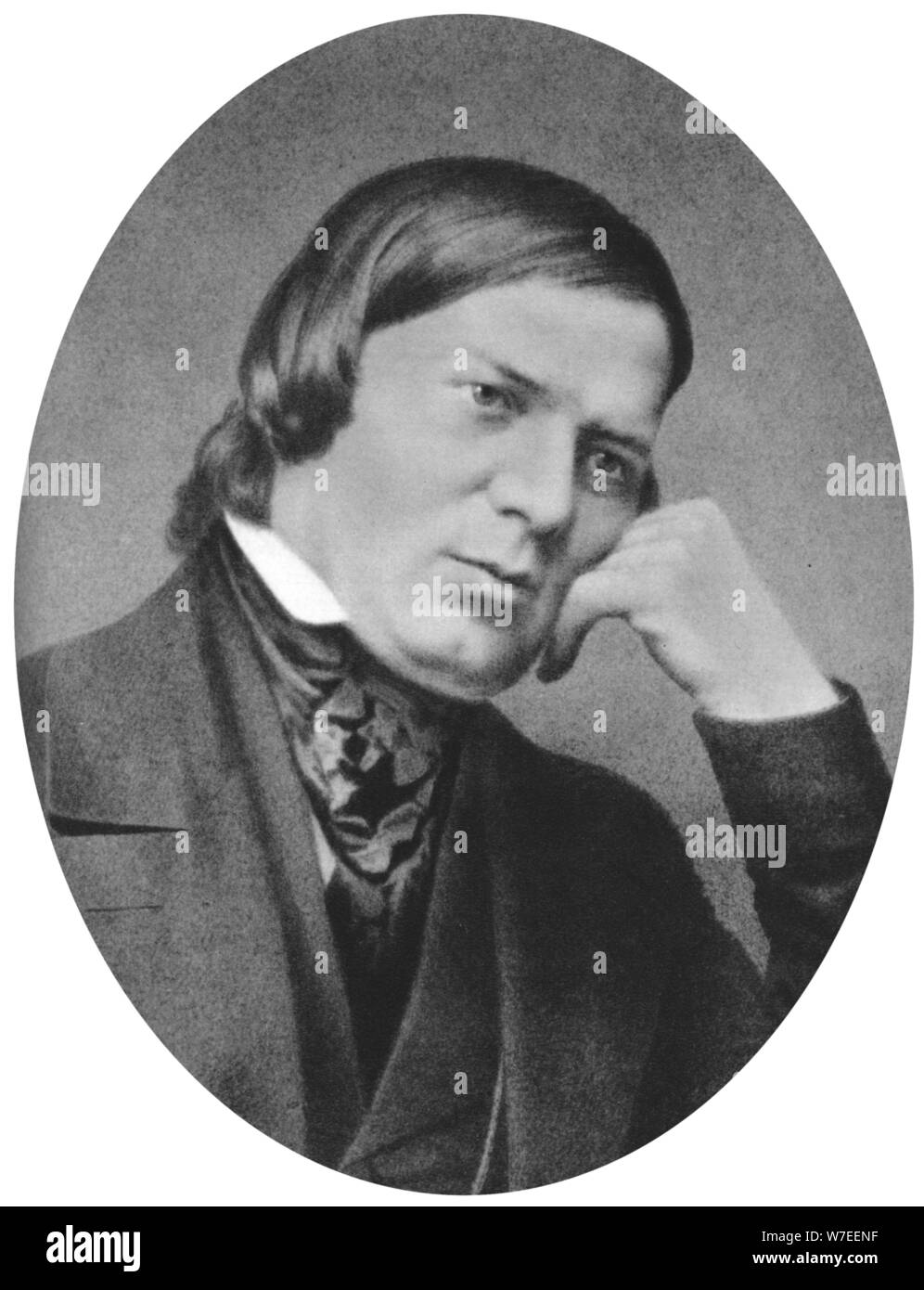 Robert Schumann (1810-1856) was a German composer, aesthete and influential music critic. Artist: Unknown Stock Photo