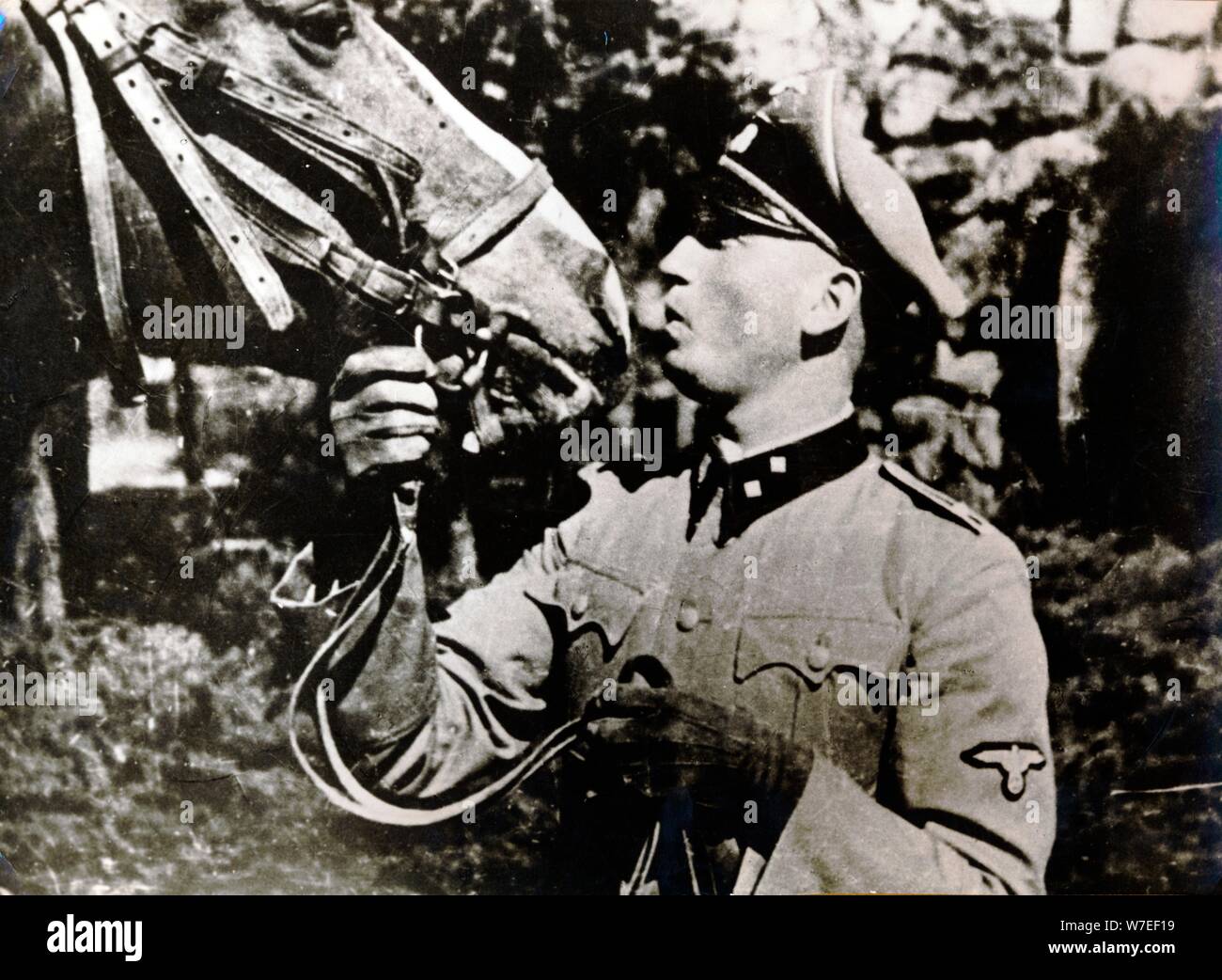 Hans Walter Zech-Nenntwich, German Waffen SS deserter, World War II, c1940s(?). Artist: Unknown Stock Photo