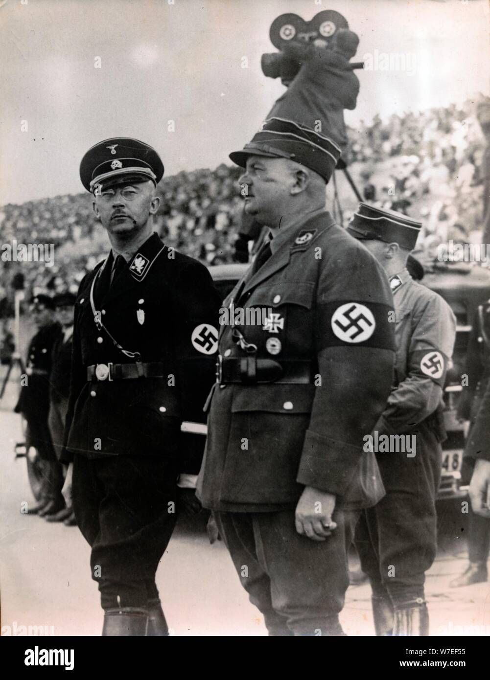 SS leader Heinrich Himmler and Siegfried Seidel-Dittmarsch, Berlin, c1933-c1934(?). Artist: Unknown Stock Photo