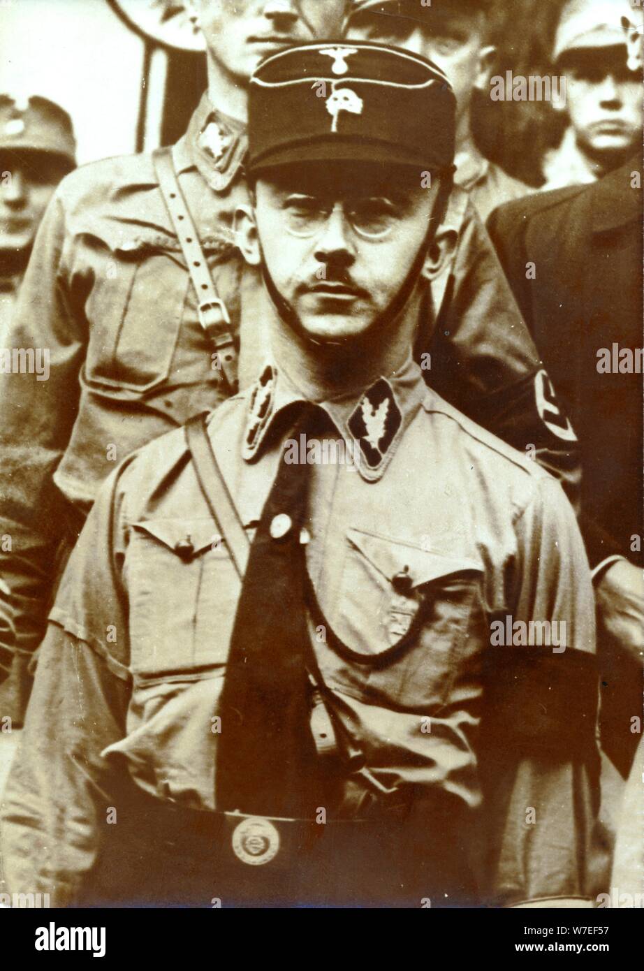 Heinrich Himmler, Reichsführer of the SS, c1930s-c1940s. Artist: Unknown Stock Photo