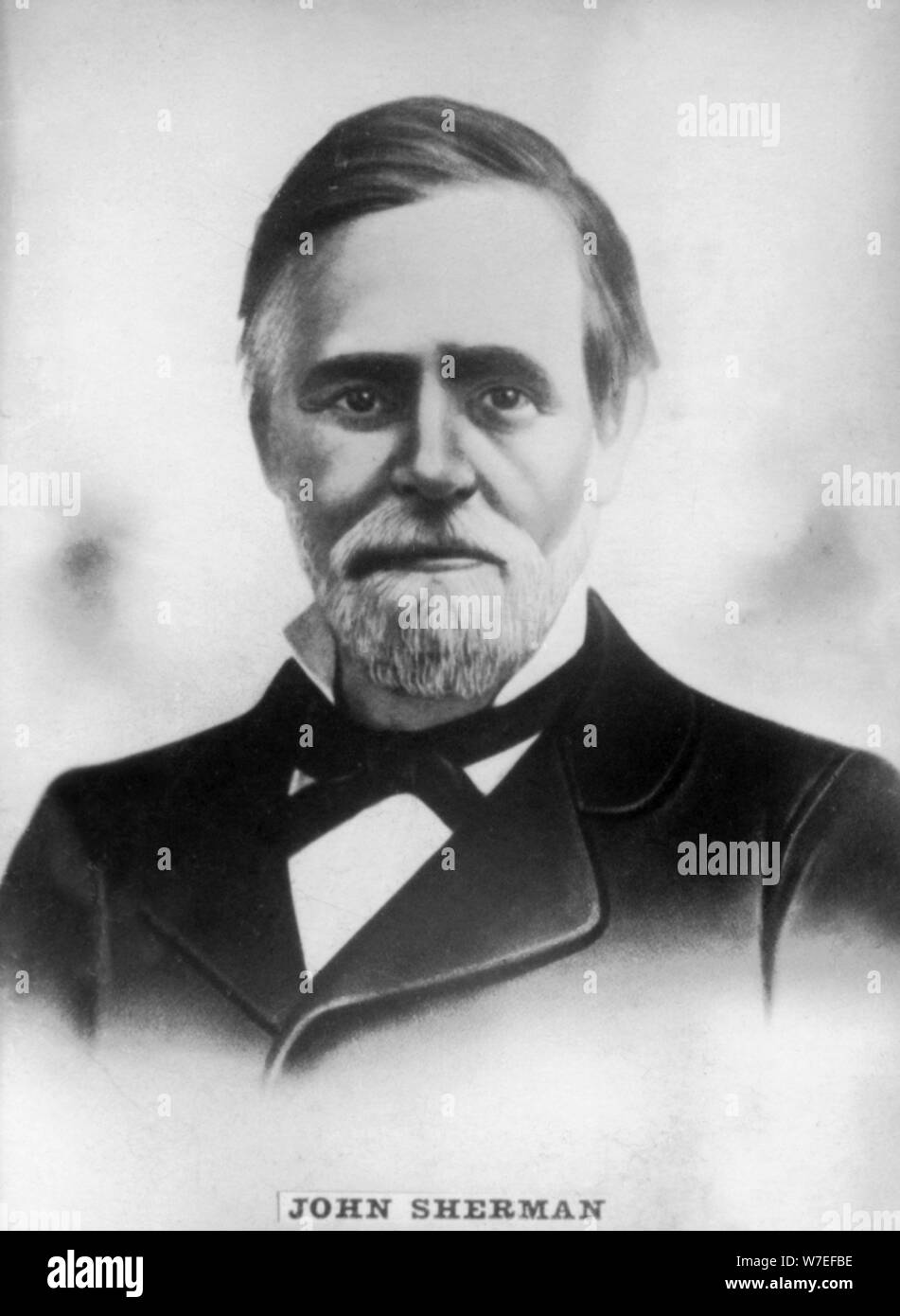 John Sherman (1823-1900), American Republican representative and senator during civil war, c1910. Artist: Unknown Stock Photo