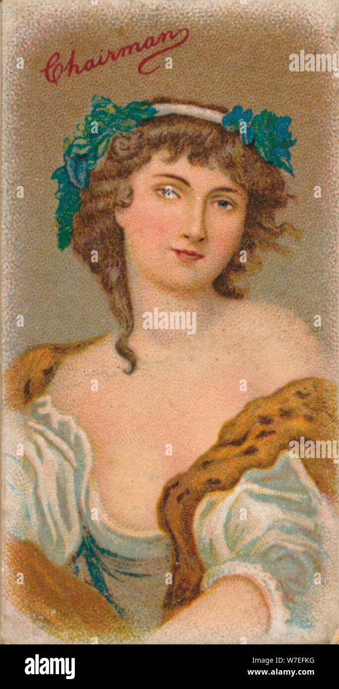 Madame Cail as a Bacchante by Louis-Marie Sicardi (1746-1825), 1912. Artist: Unknown Stock Photo