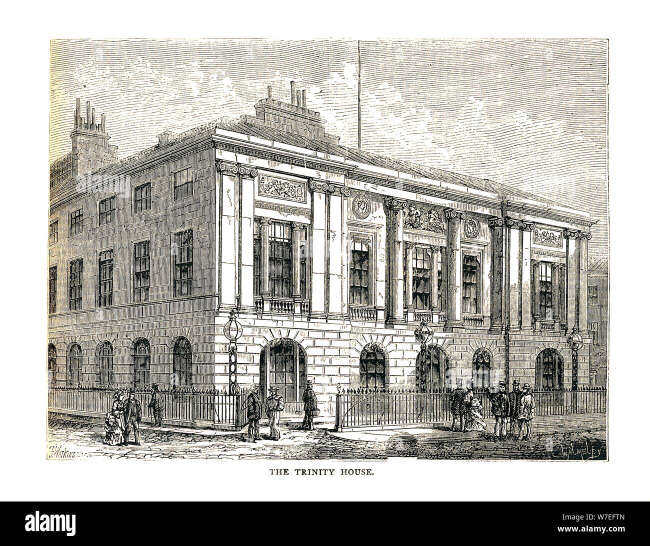 The Trinity House, 1878 Artist: Walter Thornbury Stock Photo