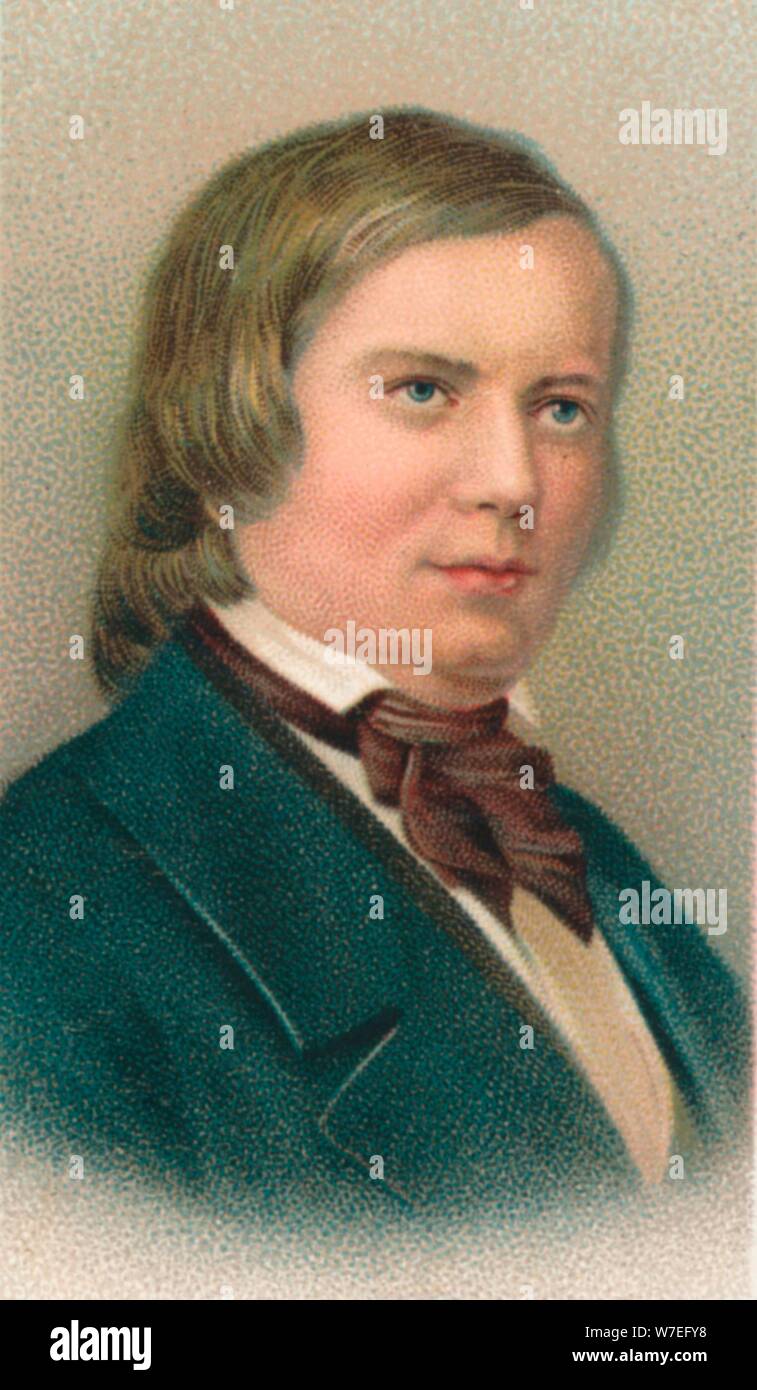 Robert Schumann (1810-1856), German composer, 1911. Artist: Unknown Stock Photo
