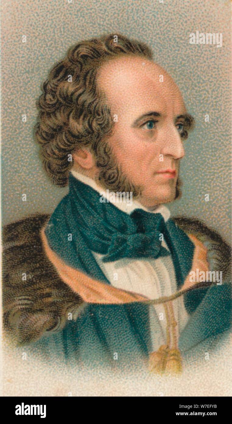 Felix Mendelssohn (1809-1847), German composer, pianist, organist and conductor, 1911. Artist: Unknown Stock Photo