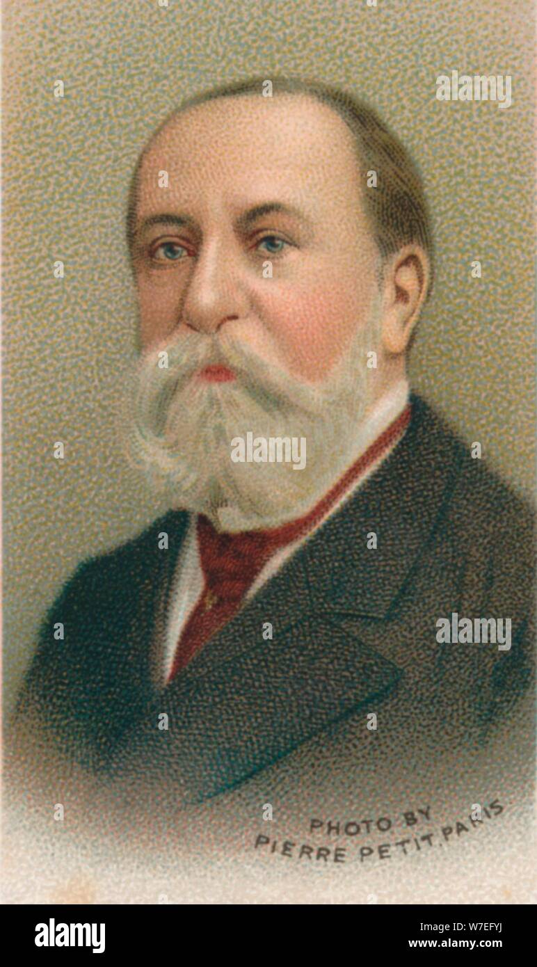 Camille saint-saens portrait Royalty Free Vector Image