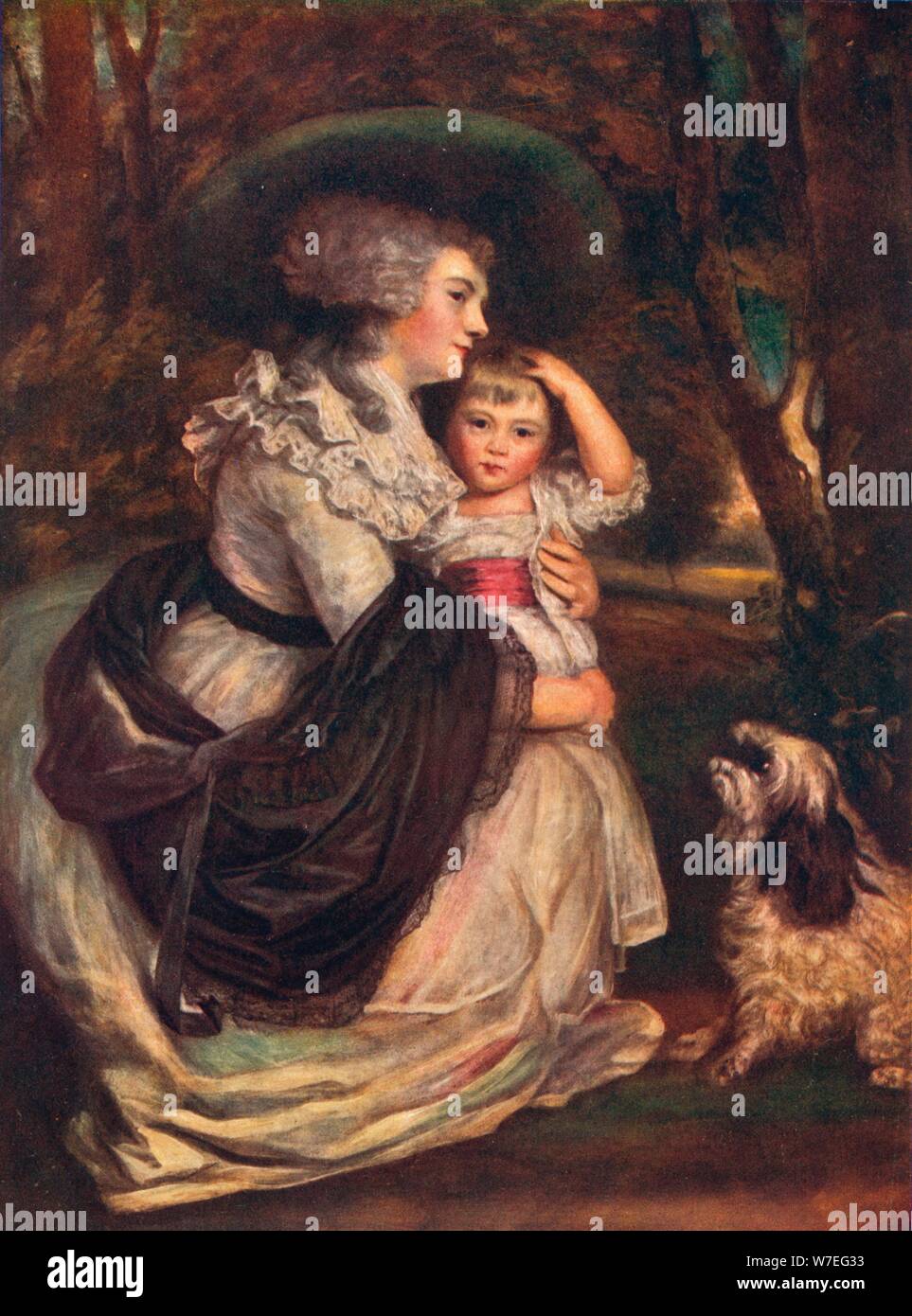 Lavinia, Countess Spencer (1762-1831), and John Charles Spencer, Viscount Althorp (1782–1845)', 1906 Artist: Sir Joshua Reynolds Stock Photo