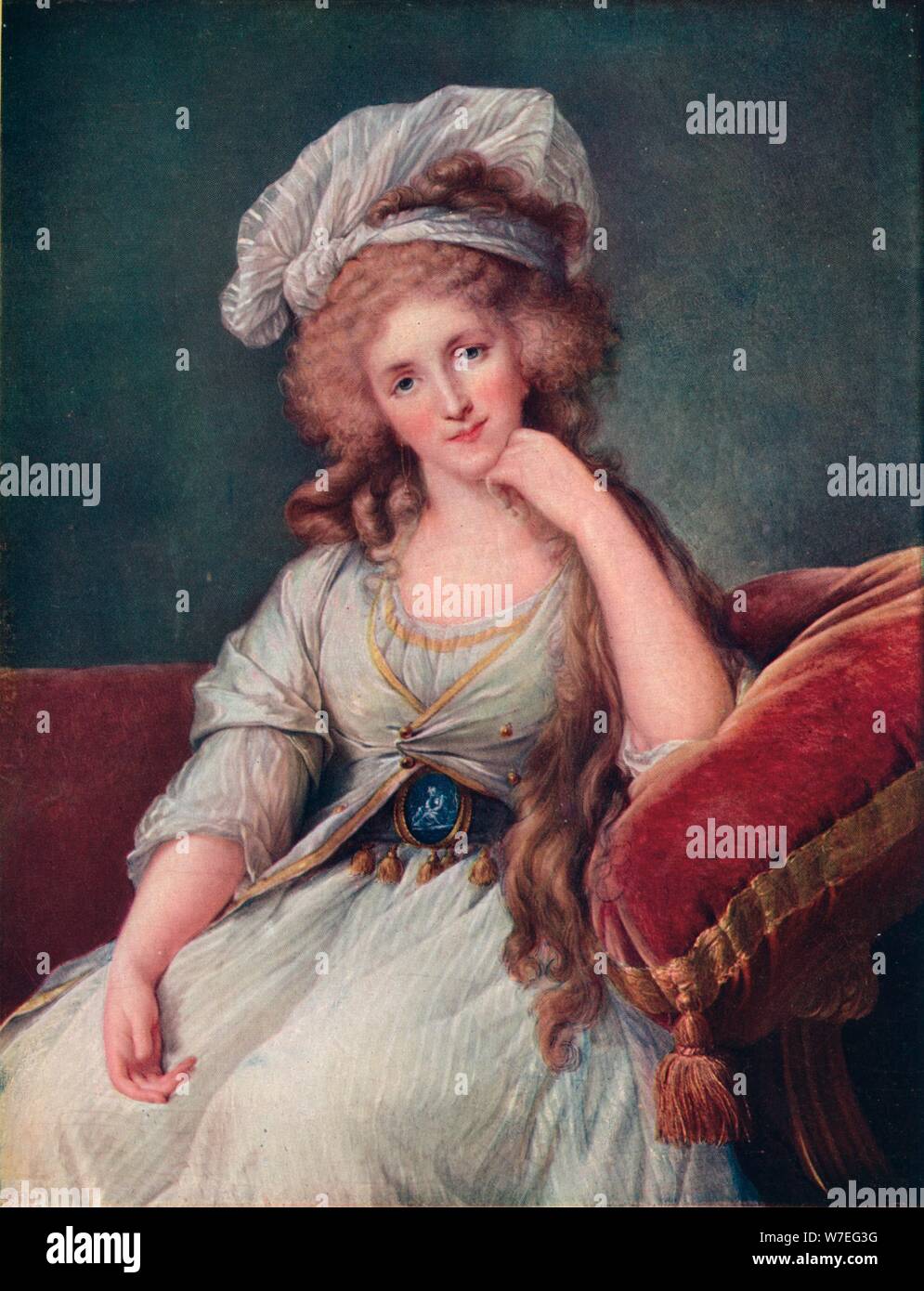 Louise Marie Adelaide de Bourbon-Penthievre, Duchess of Orleans, (1753–1821). French aristocrat. Artist: Unknown. Stock Photo