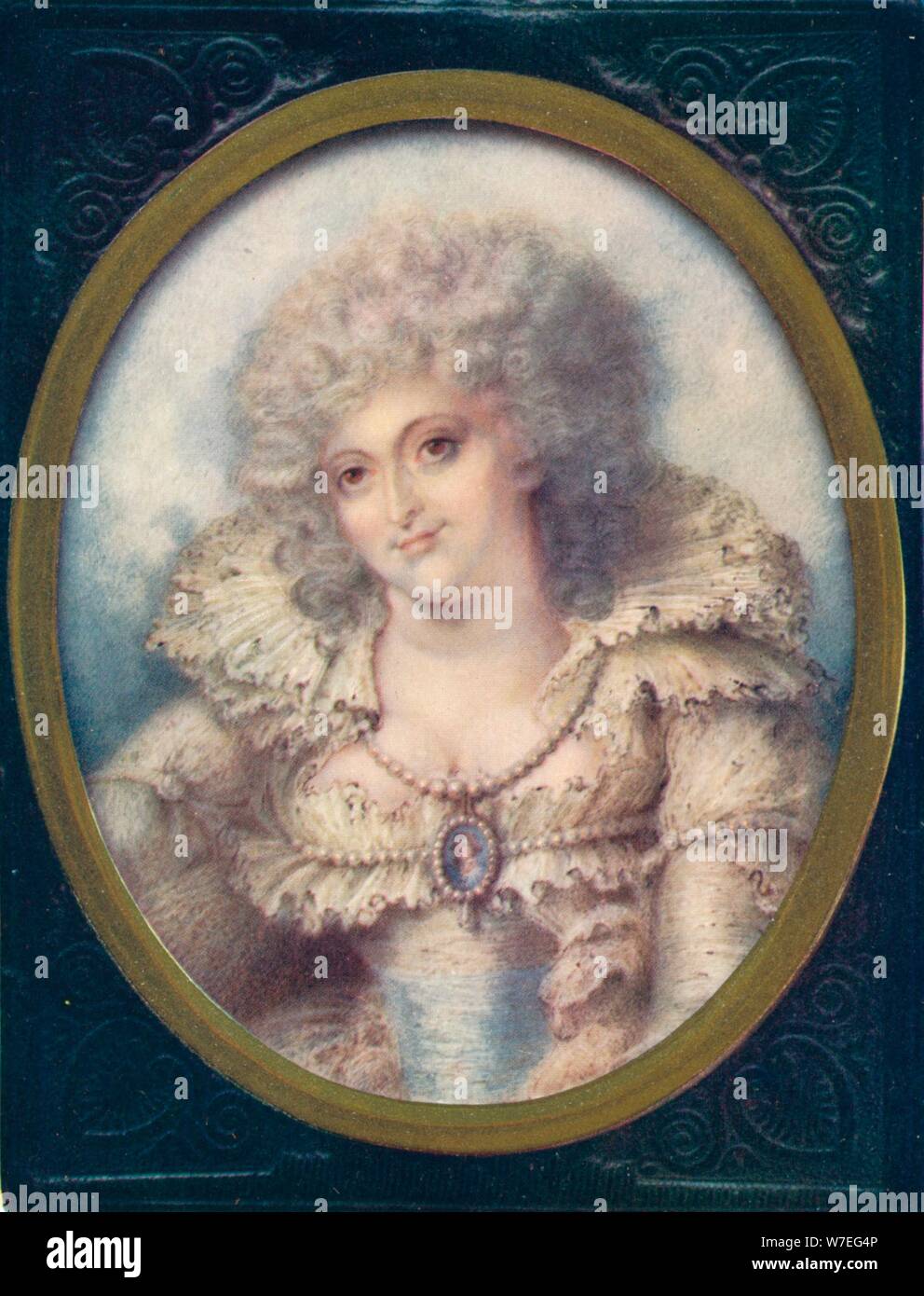 Mrs Fitzherbert, 1907. The longtime companion of the future King George IV of the United Kingdom. Artist: Richard Cosway Stock Photo