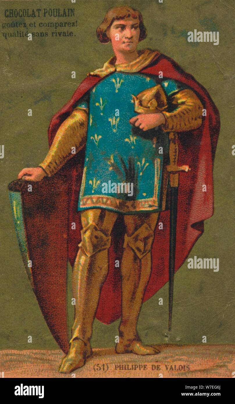 King Philip VI (1293-1350), King of France. Artist: Unknown. Stock Photo