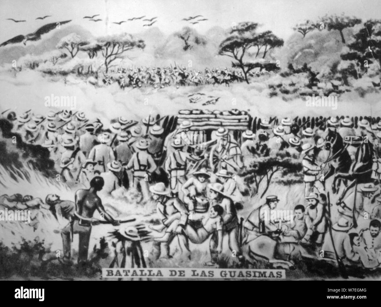 The battle of Guasimas, (1874), 1920s. Artist Unknown Stock Photo Alamy