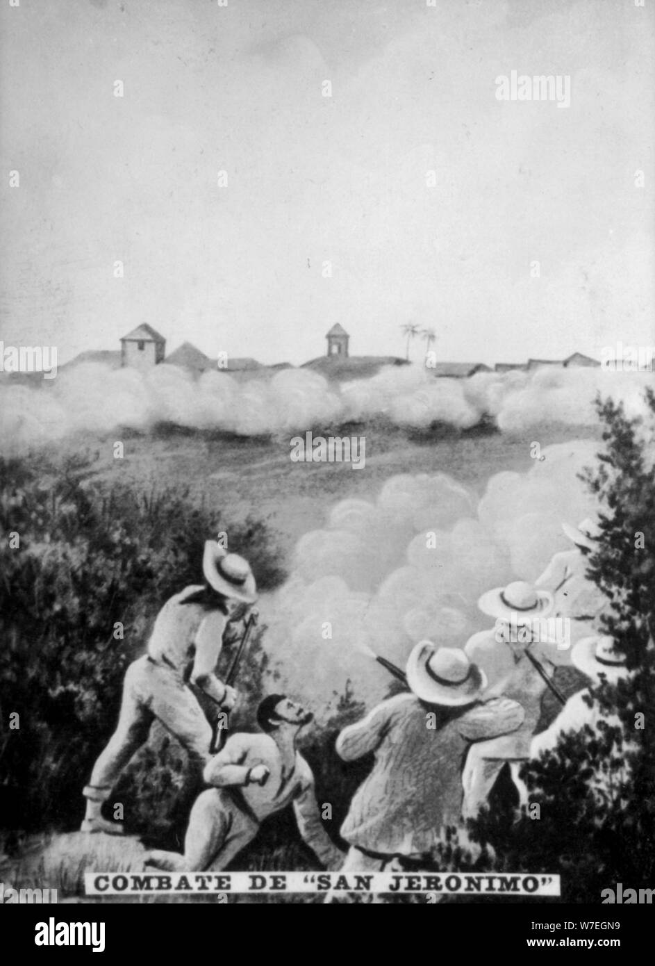 The Battle of San Geronimo, (1895), 1920s. Artist Unknown Stock Photo