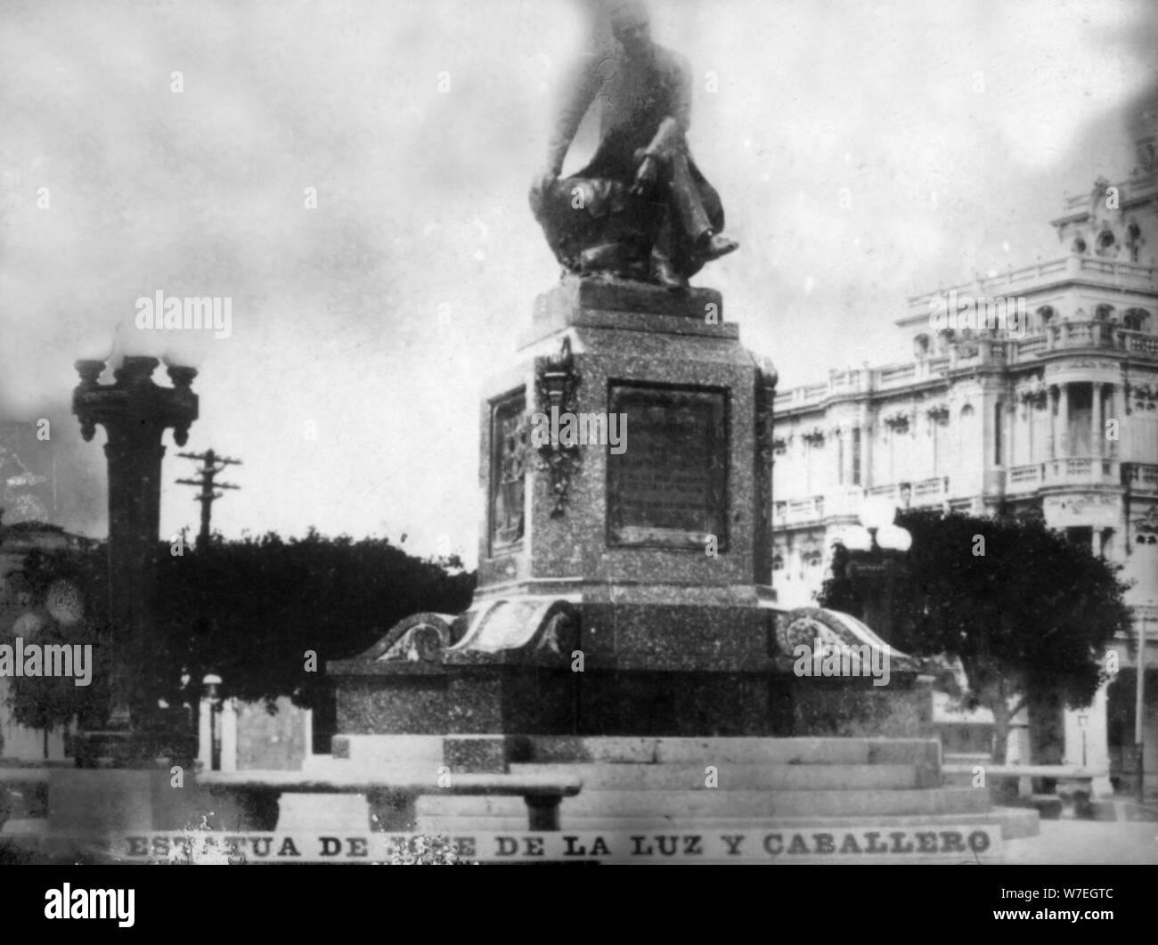 Statue of Don Jose de la Luz Caballero, (1912), 1920s. Artist: Unknown Stock Photo