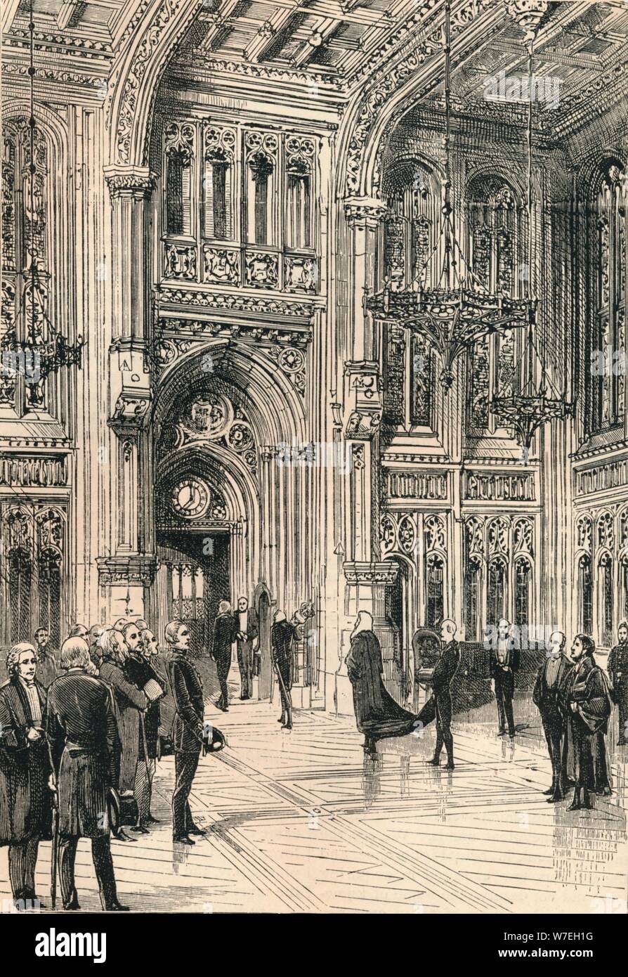 The Lobby of the House of Commons, c1910. Artist: Unknown Stock Photo