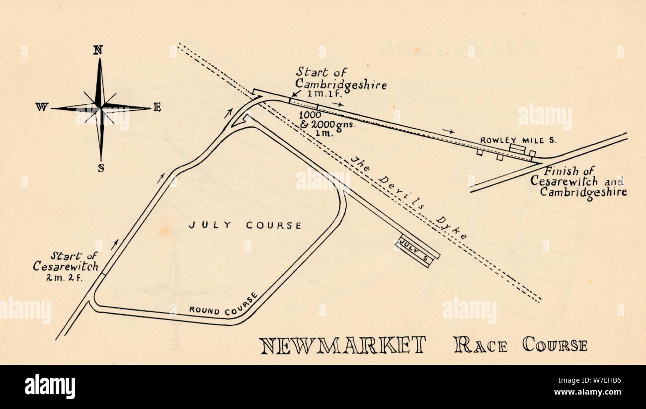 Newmarket Race Course 1940 Artist: Unknown Stock Photo Alamy Newmarket Race Course 1940 Artist: Unknown Stock Photo Alamy