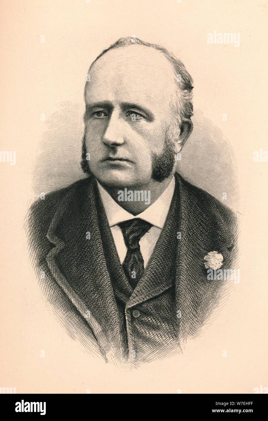 Richard Everard Webster, (1842-1915), British barrister, politician and judge'', 1896. Artist: Unknown Stock Photo