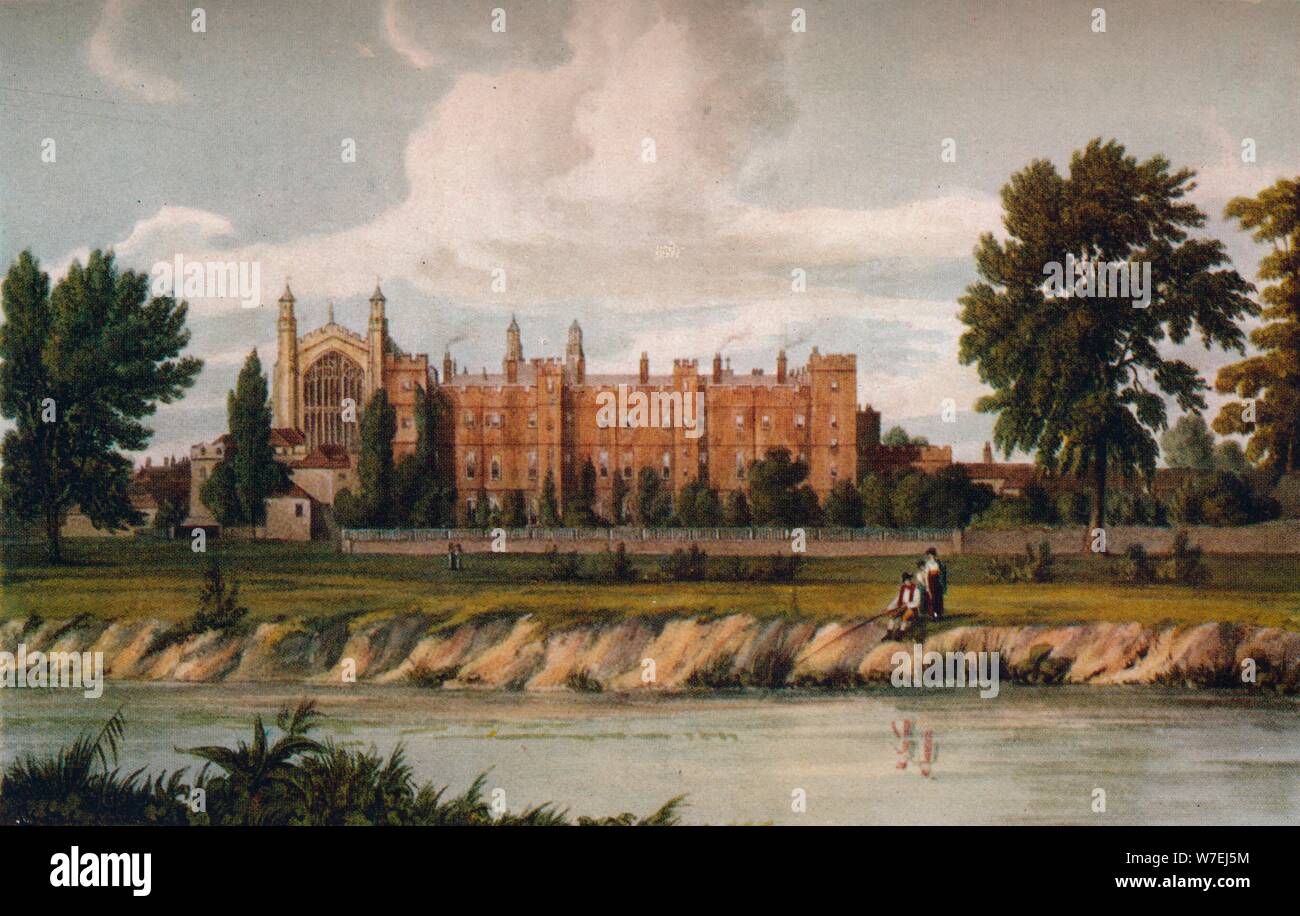 Eton College from the River, 1911, (1914). Stock Photo