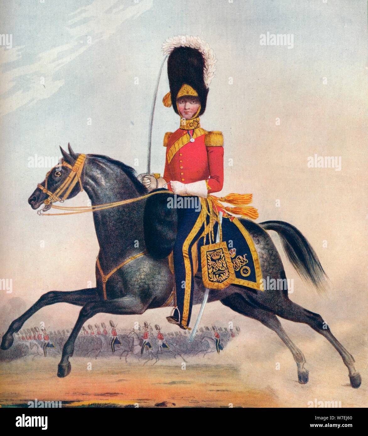 Officer of the 2nd (R. N. Brit.) Dragoons, c1833. (1914). Artist: Unknown Stock Photo