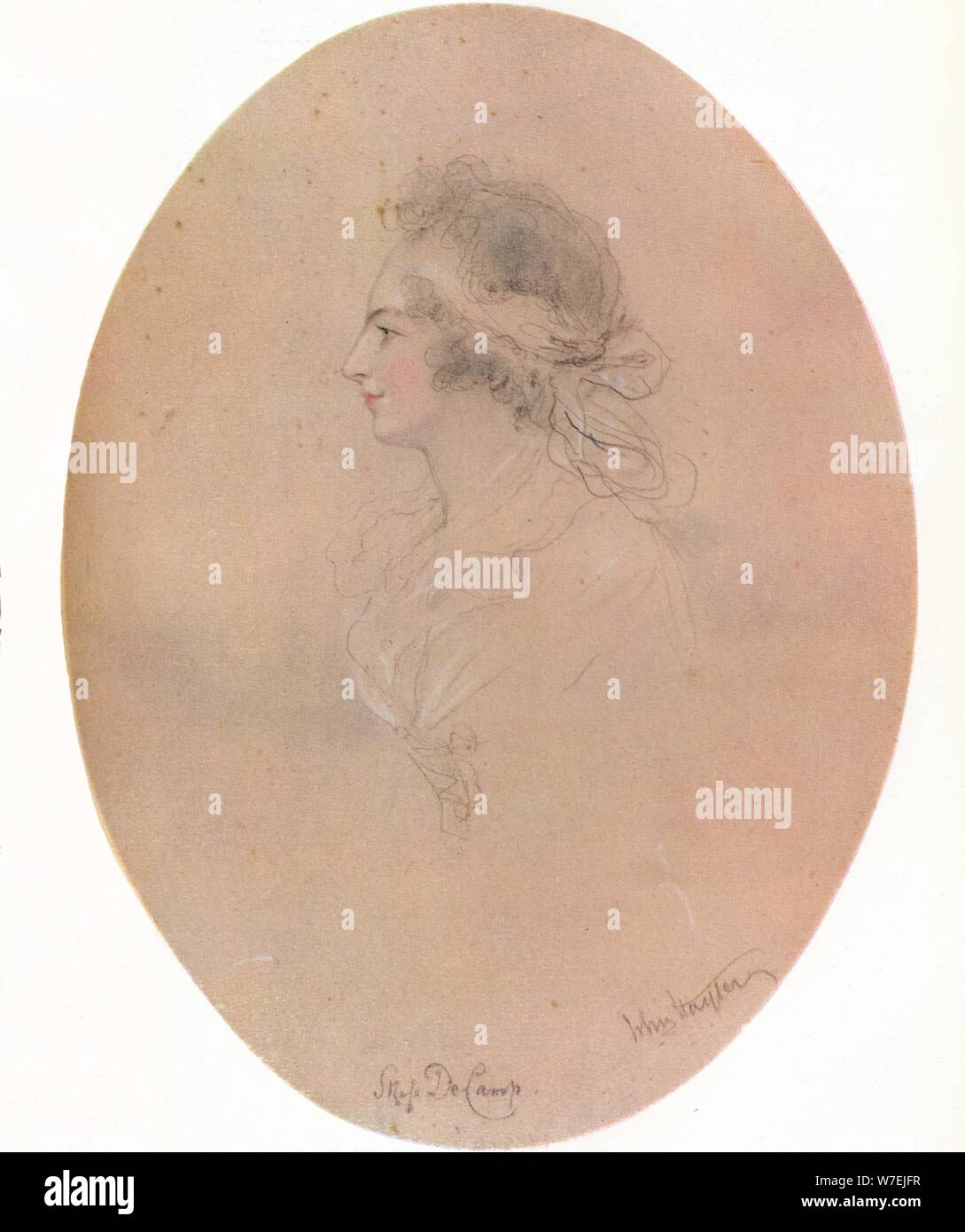 Miss De Camp, 19th century, (1923). Artist: John Hayter Stock Photo