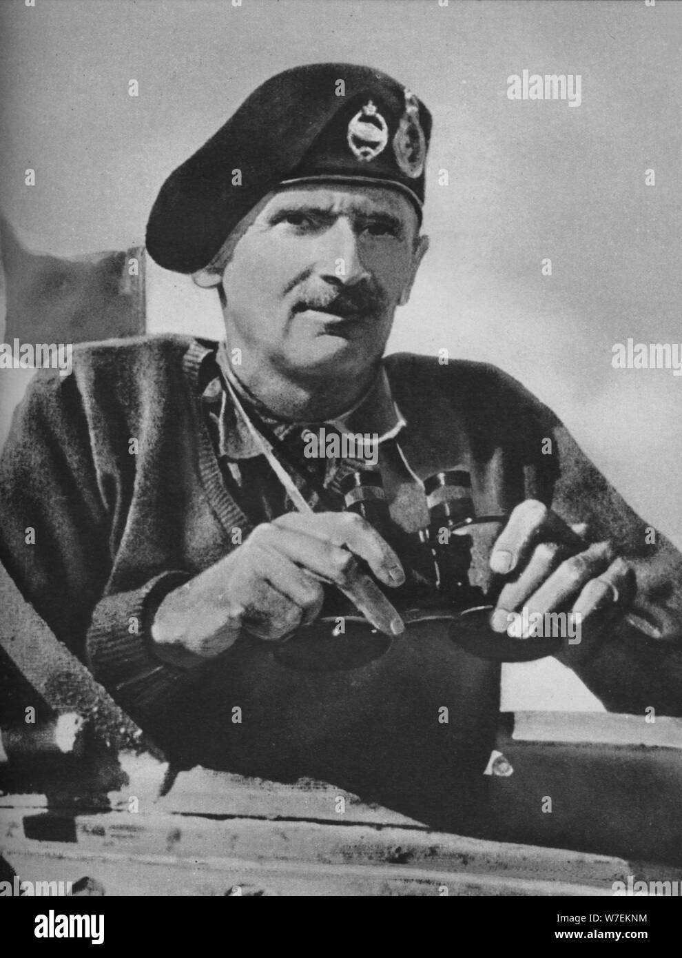 'The 8th Army commander Bernard Law Montgomery', 1942. Artists: Sir John Alexander Hammerton, Unknown. Stock Photo