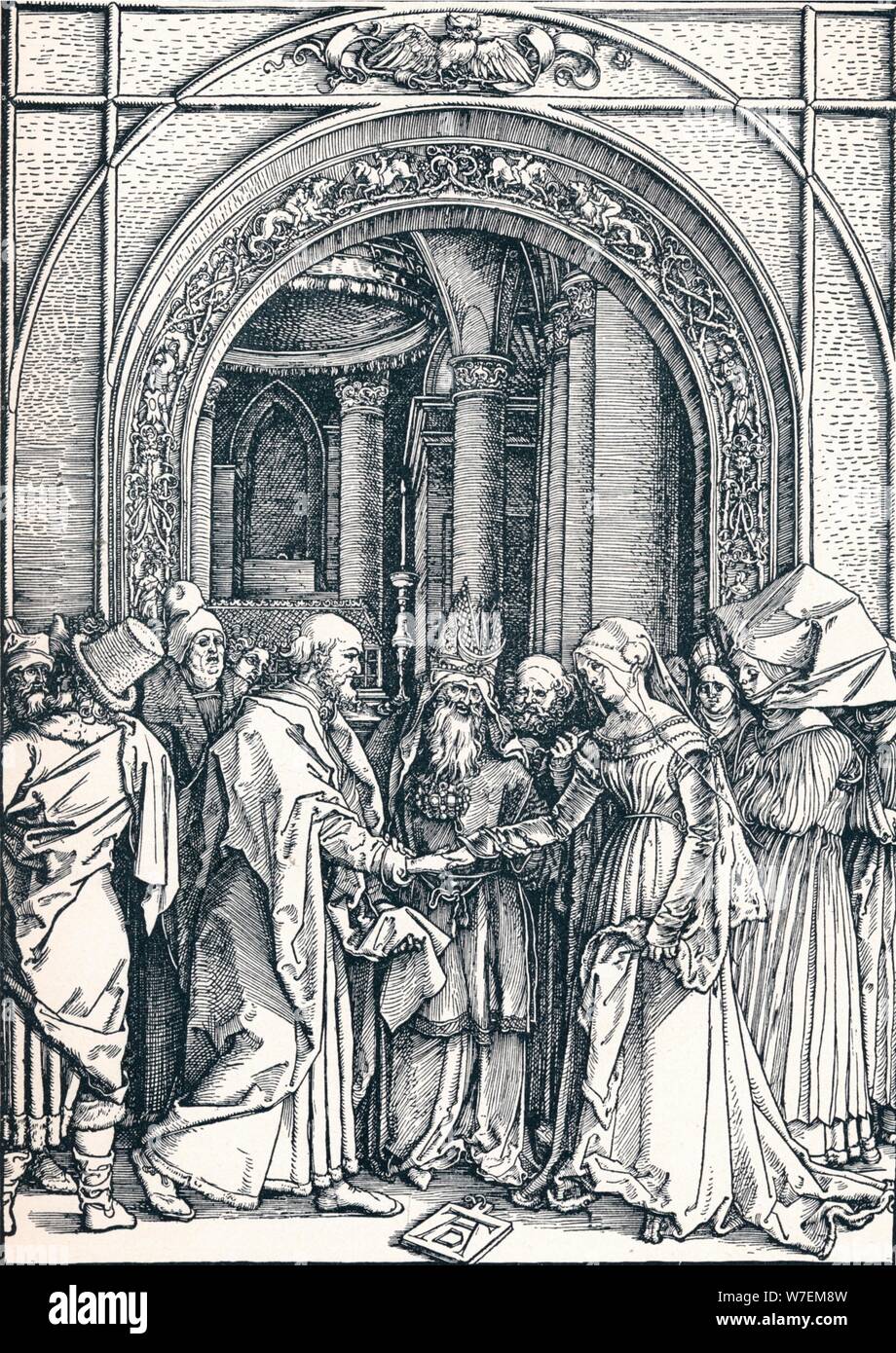 'The Betrothal of the Virgin', 1506 (1906).  Artist: Albrecht Durer. Stock Photo