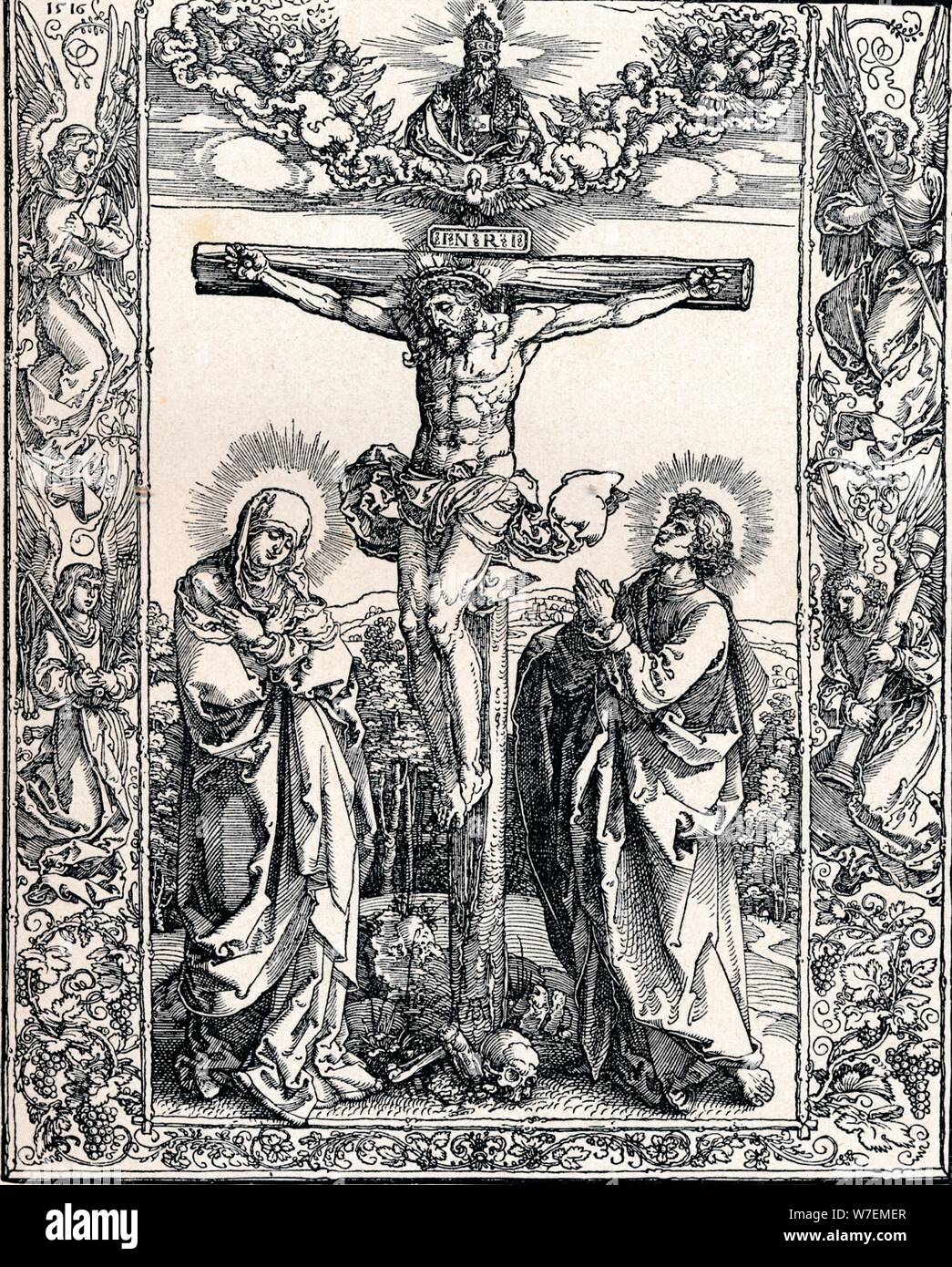 'Christ on the Cross', 1516 (1906). Artist: Albrecht Durer. Stock Photo