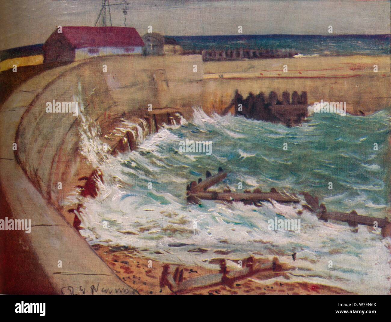 High Tide West Bay C1930 Artist CRW Nevinson Stock Photo Alamy high-tide-west-bay-c1930-artist-crw-nevinson-stock-photo-alamy