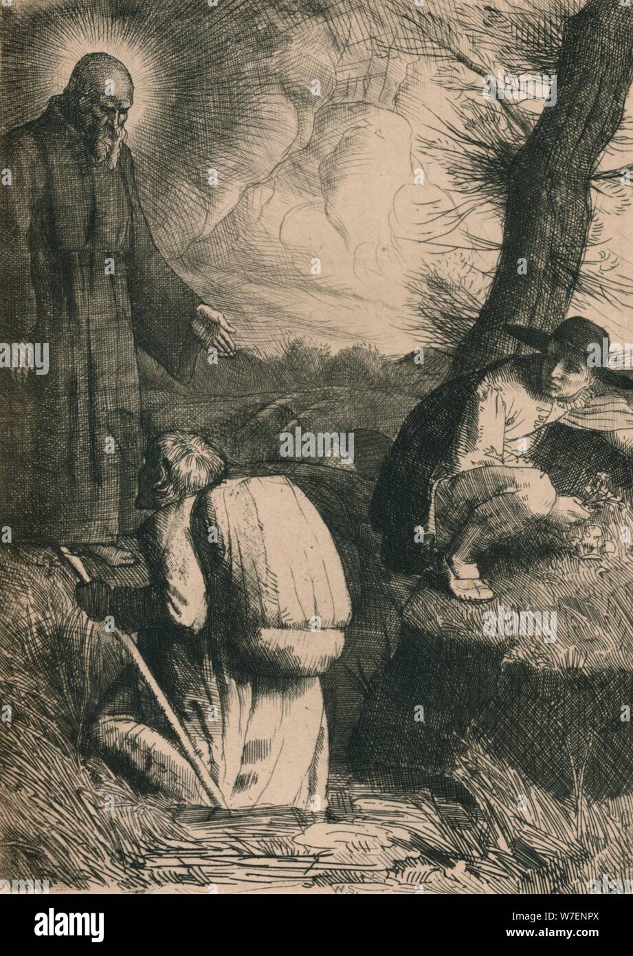 'The Slough of Despond', c1916. Artist: William Strang. Stock Photo