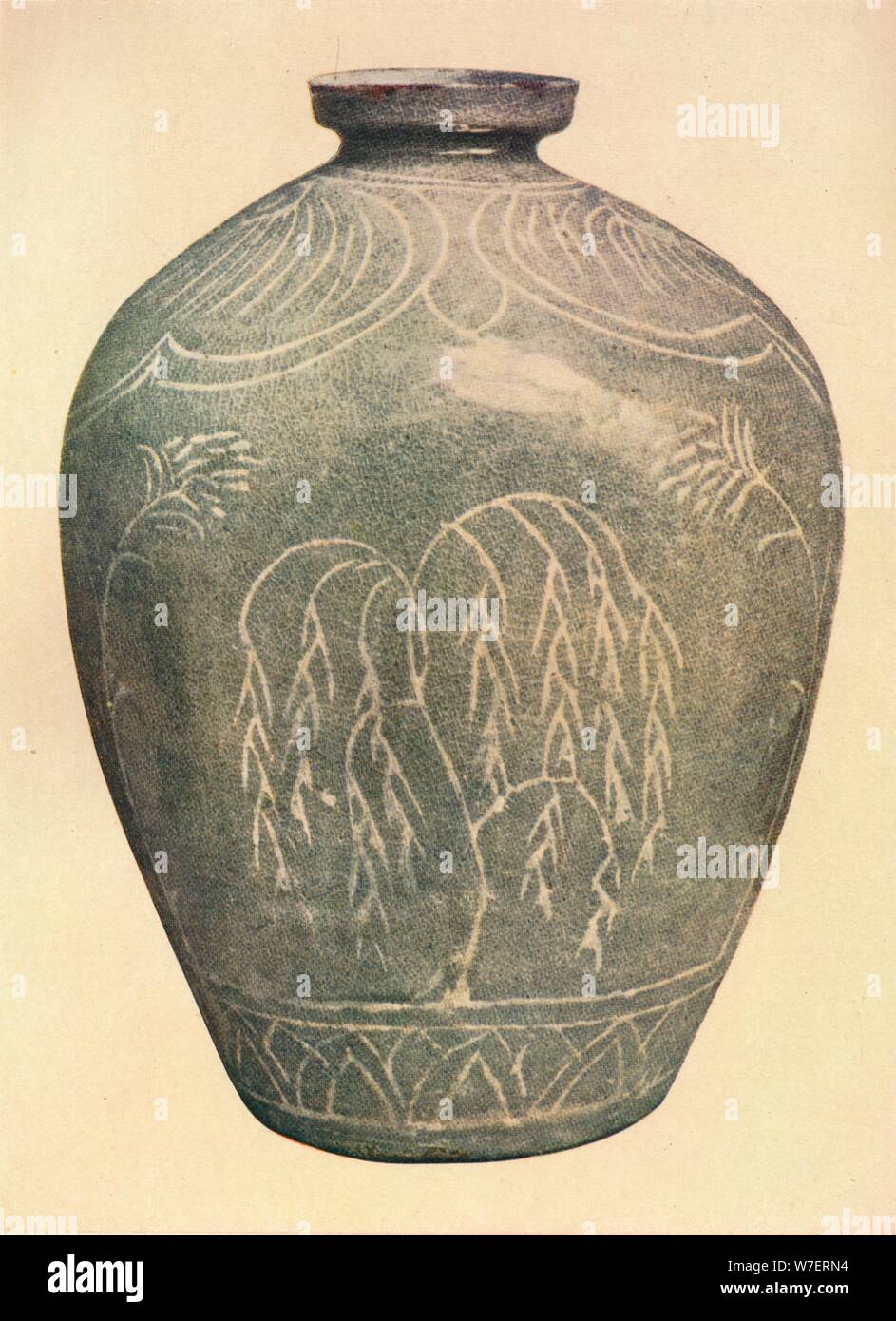 'Celadon Jar, Korai Dynasty', 1925. Artist: Unknown. Stock Photo