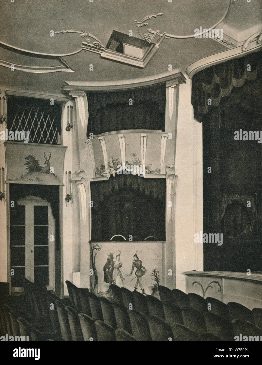 'Proscenium and Stage Boxes in the Komodie Theatre, Berlin', c1926. Artist: Unknown. Stock Photo