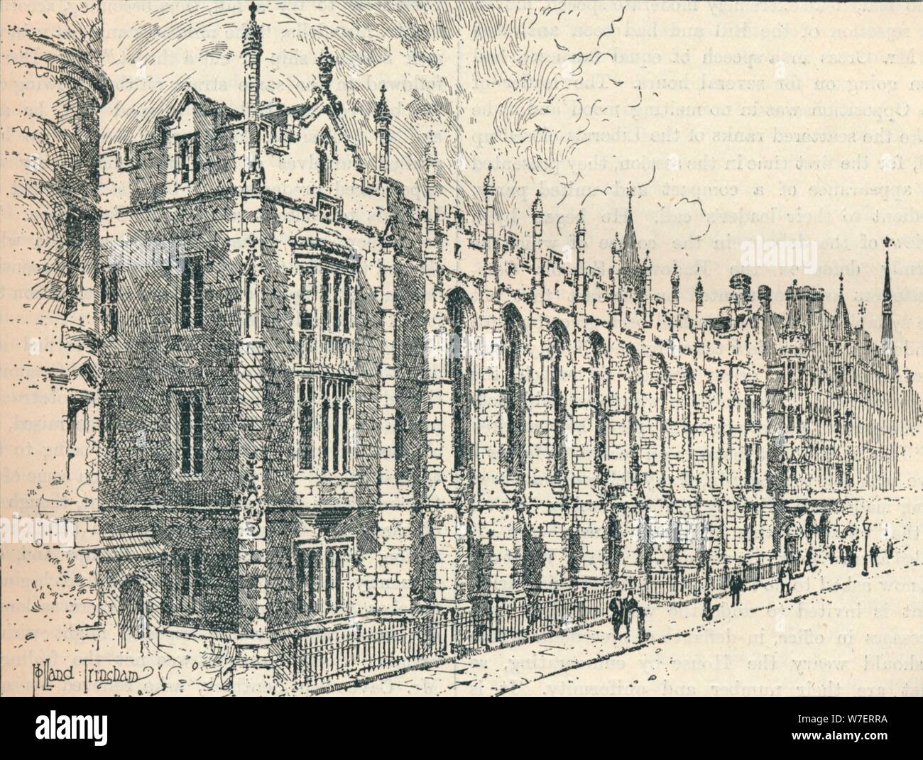 King Edward VI School, Birmingham, 19th century (1906). Artist: Unknown. Stock Photo