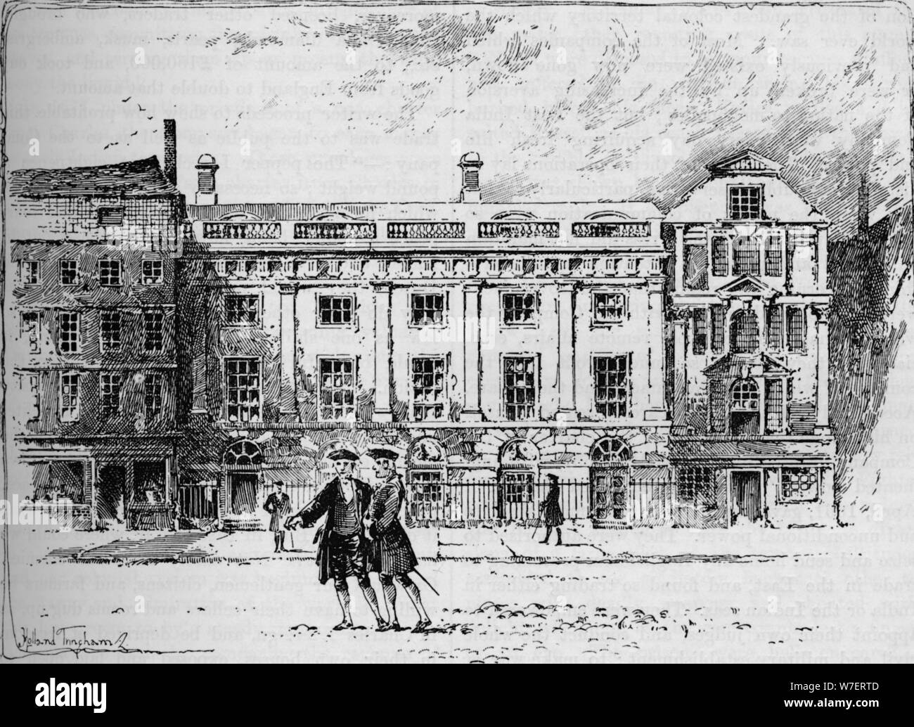 The old East India House in 1630 (1905). Artist: Unknown. Stock Photo