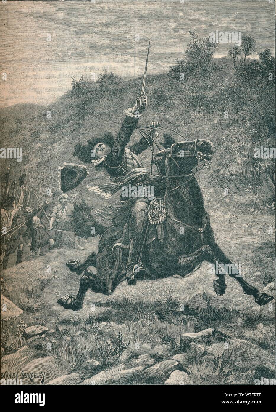 Last Charge Of Viscount Dundee At The Battle Of Killiecrankie, Scotland ...