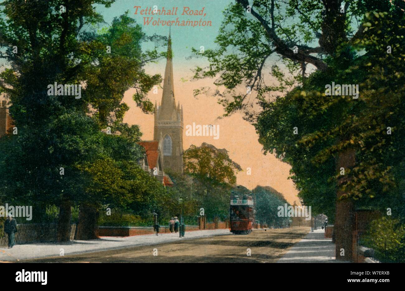 Tettenhall Road, Wolverhampton, c1905. Artist: Unknown. Stock Photo