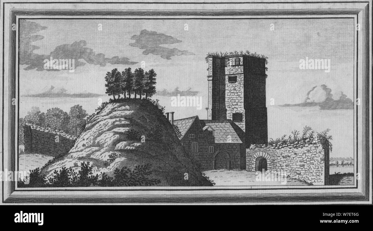 'View of Oxford Castle', 1769. Artist: Unknown. Stock Photo