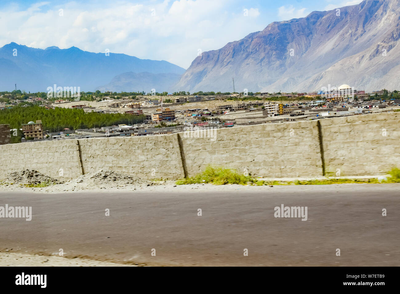 landscape of beautiful mountains and vallies of northern areas of pakistan. Stock Photo