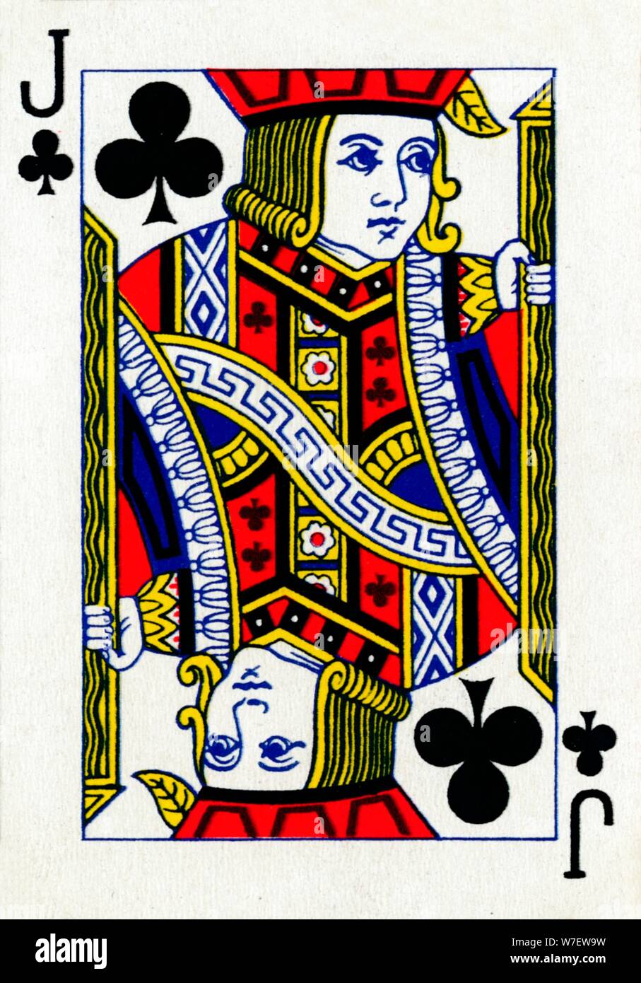 Jack of Clubs from a deck of Goodall & Son Ltd. playing cards, c1940. Artist Unknown Stock