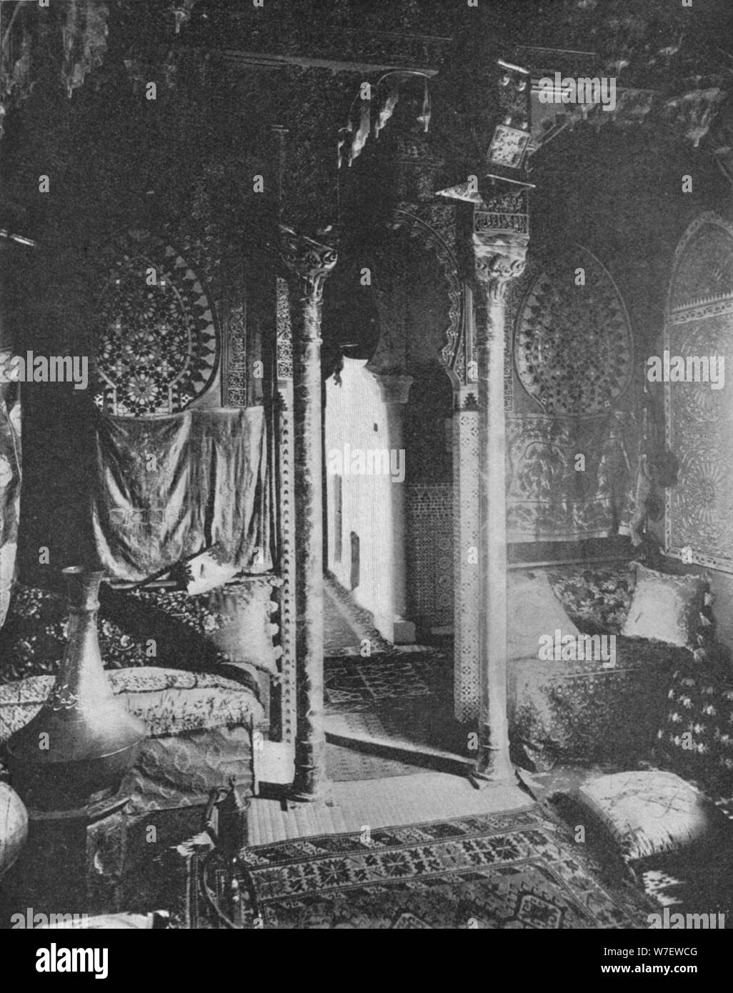 'A corner of the Turkish Room', c1895, (1903). Artist: E Montastier. Stock Photo