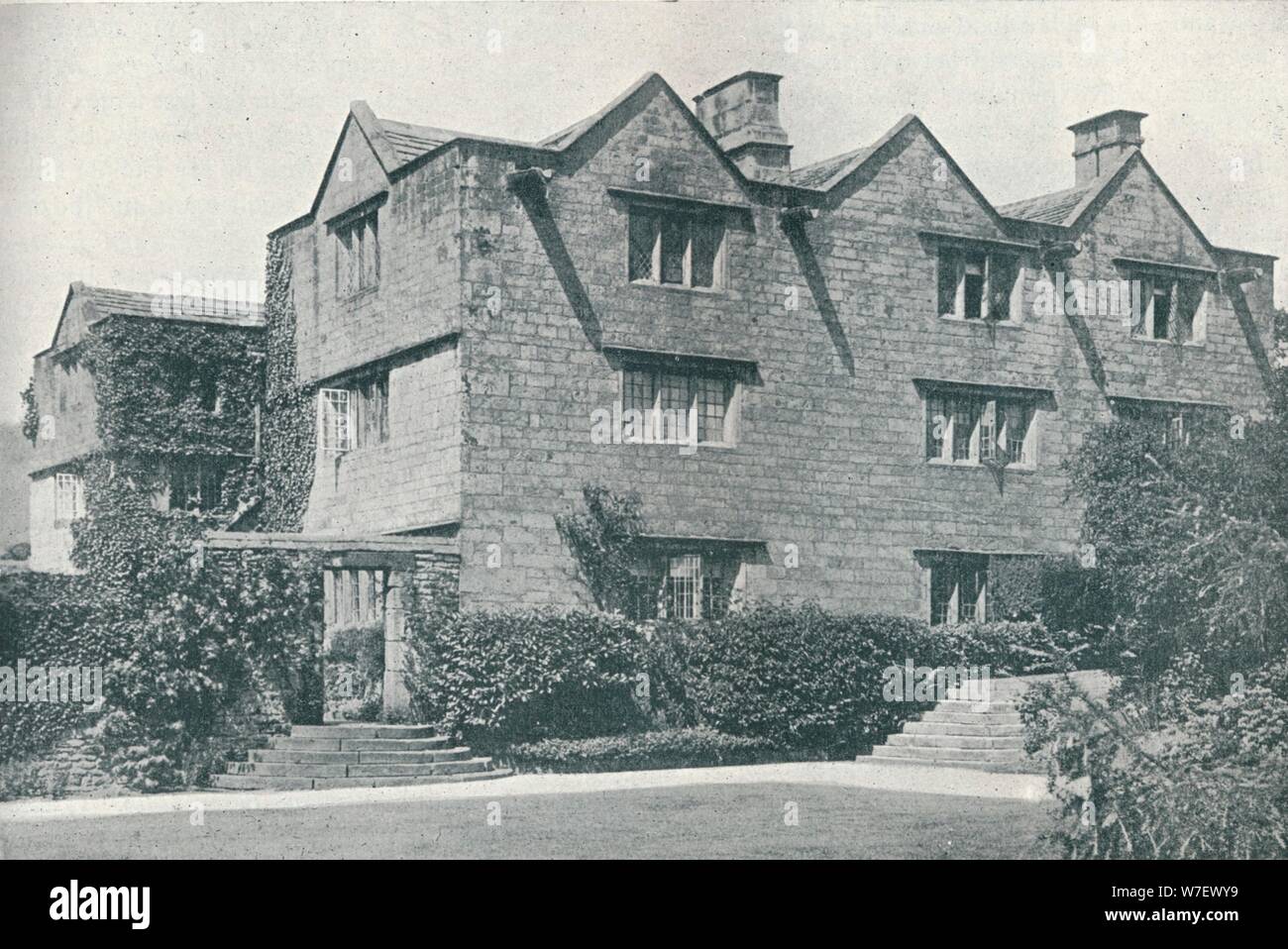 'Eyam Hall, Derbyshire', c1907. Artist: Leonard Willoughby. Stock Photo