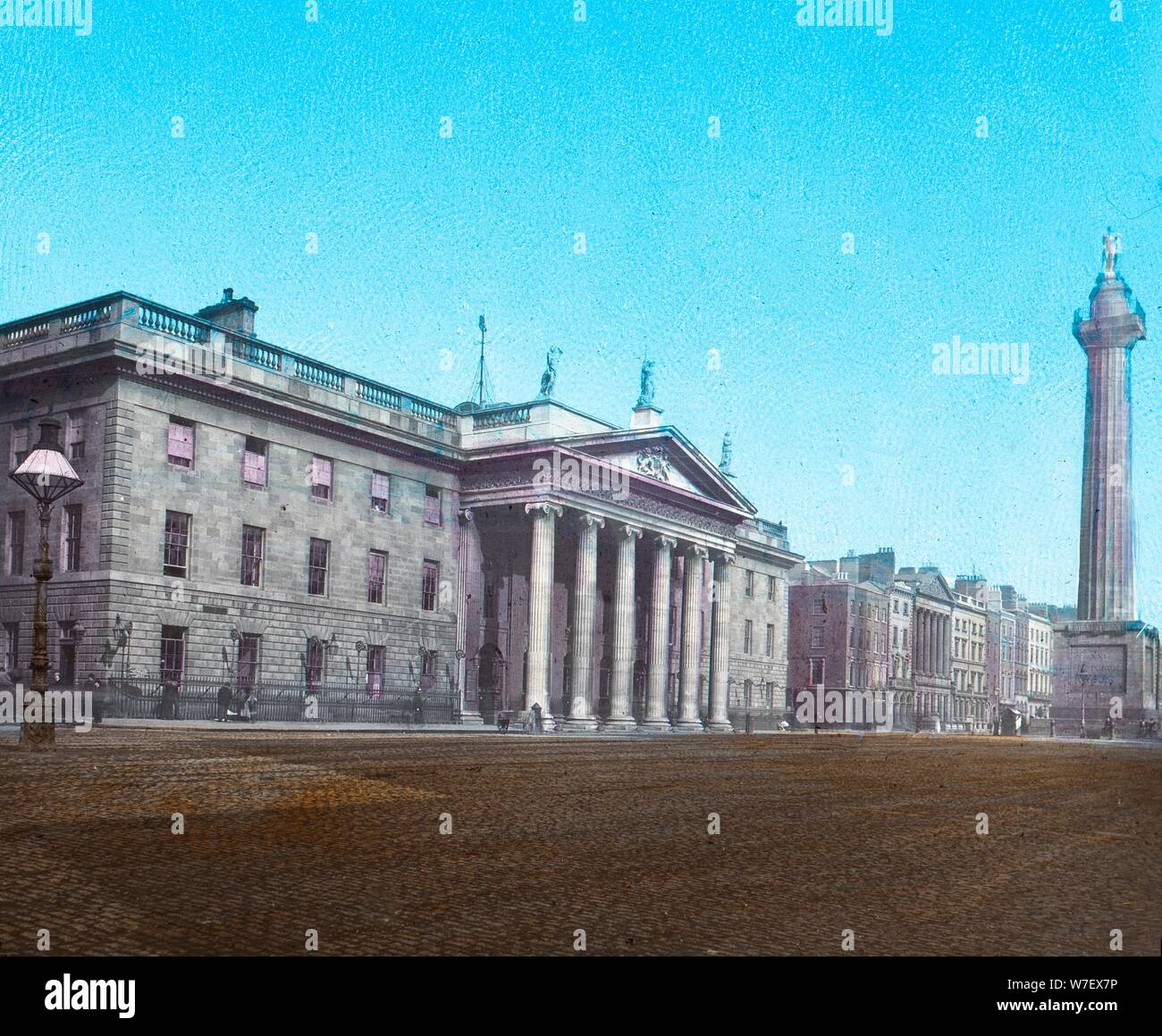 'General Post Office and Nelson's Pillar', c1910. Artist: Unknown. Stock Photo