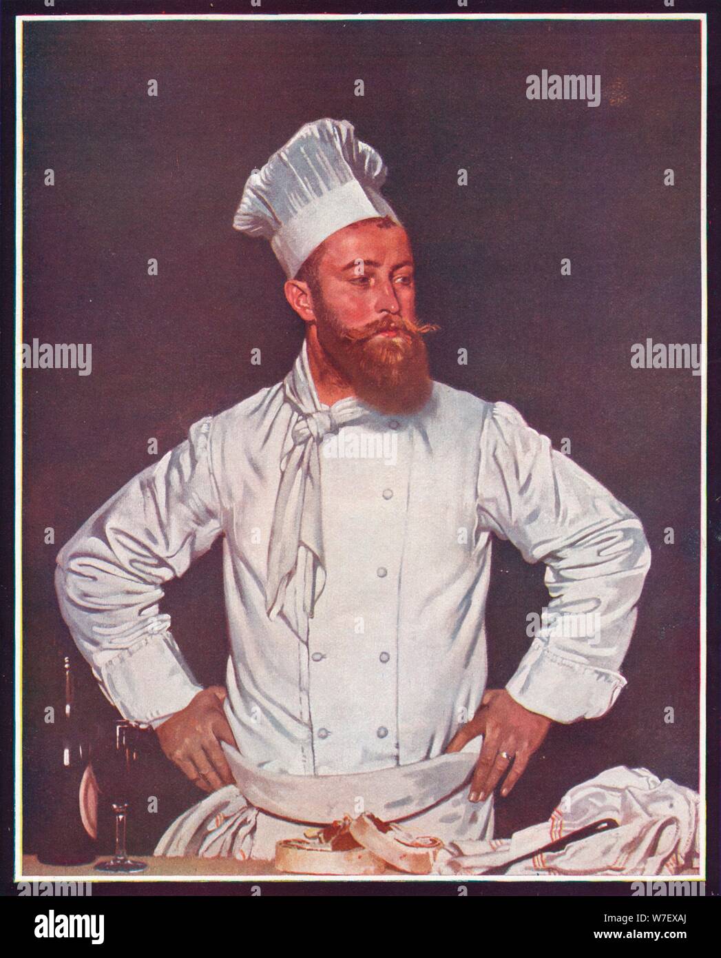 'Le Chef de l'Hôtel Chatham, Paris', c1921. Artist: William Newenham Montague Orpen. Stock Photo