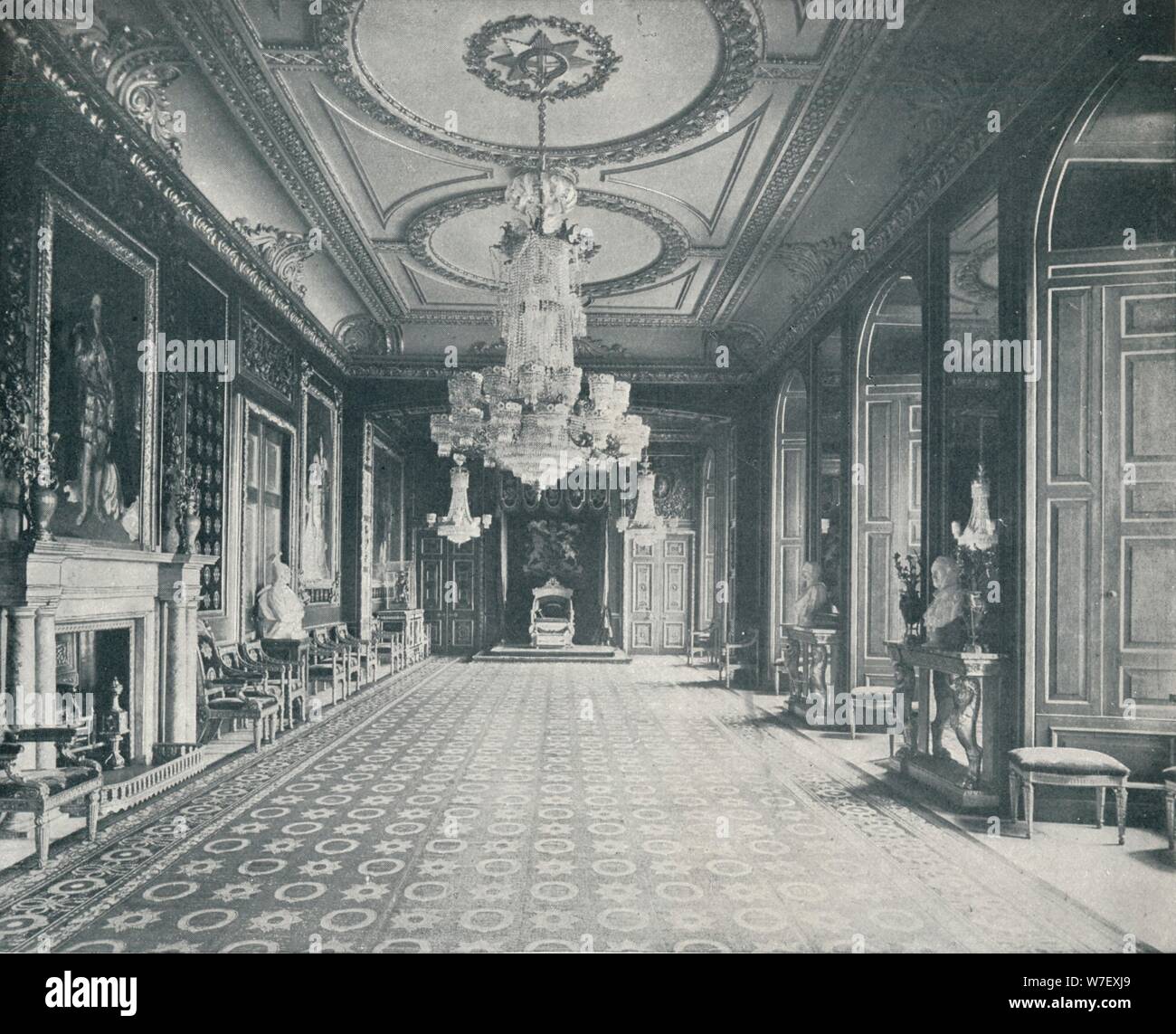 The Throne Room Windsor Castle C1899 1901 Artist