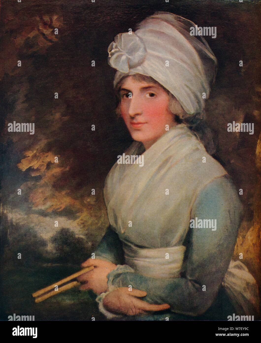 'Sarah Siddons', 1787. Artist: Gilbert Stuart. Stock Photo