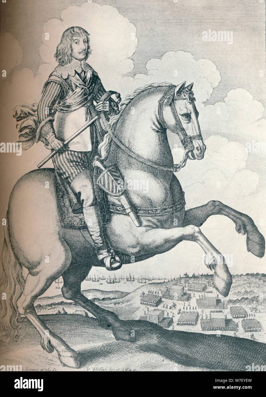 'Algernon Percy, 10th Earl of Northumberland', 1640. Artist: Wenceslaus Hollar. Stock Photo