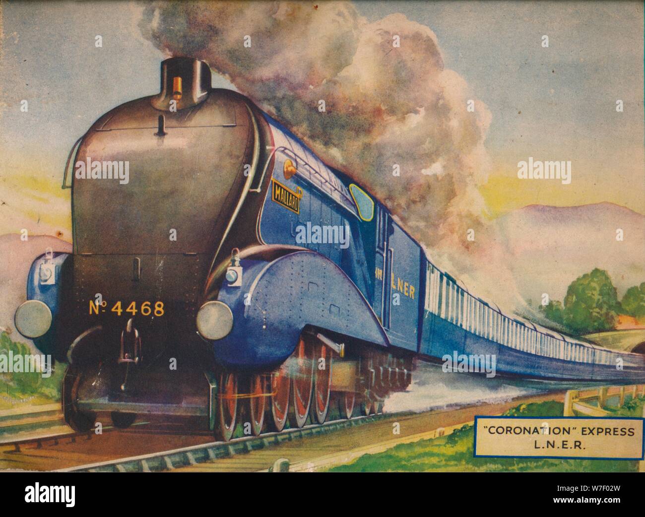 'Coronation Express L.N.E.R.', 1940. Artist: Unknown. Stock Photo