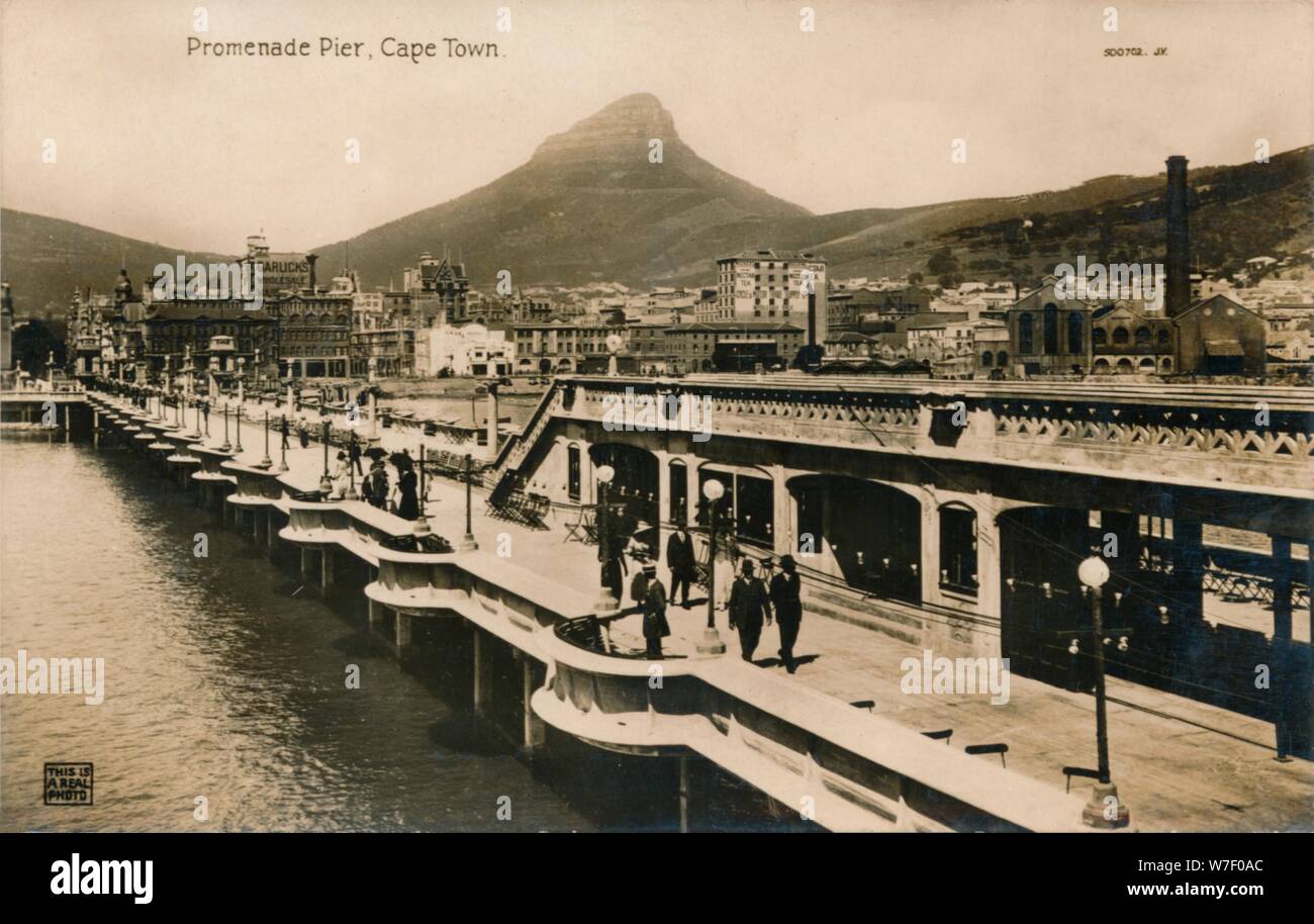 Promenade Pier, Cape Town', c1900. Artist: Unknown Stock Photo - Alamy